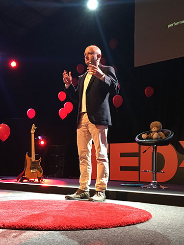 Ian Dyball talking at TEDx 2016