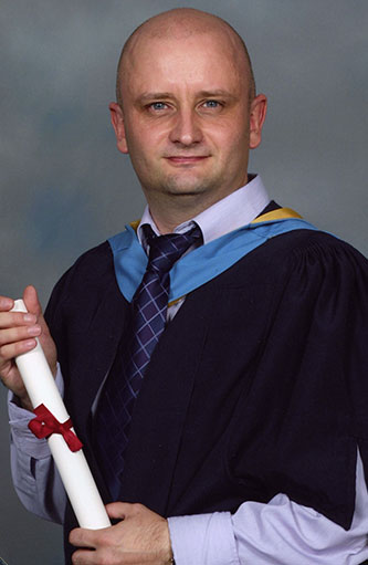 Ian Dyball official degree graduation picture